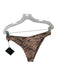 Skatie Brand Size XL Tan & black Recycled Polyester Blend Animal Print Swimsuit Tan & black / XL