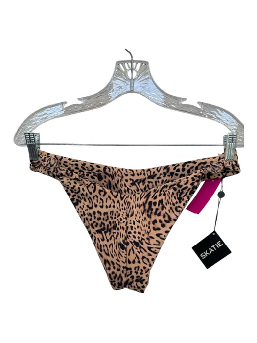 Skatie Brand Size XL Tan & black Recycled Polyester Blend Animal Print Swimsuit Tan & black / XL