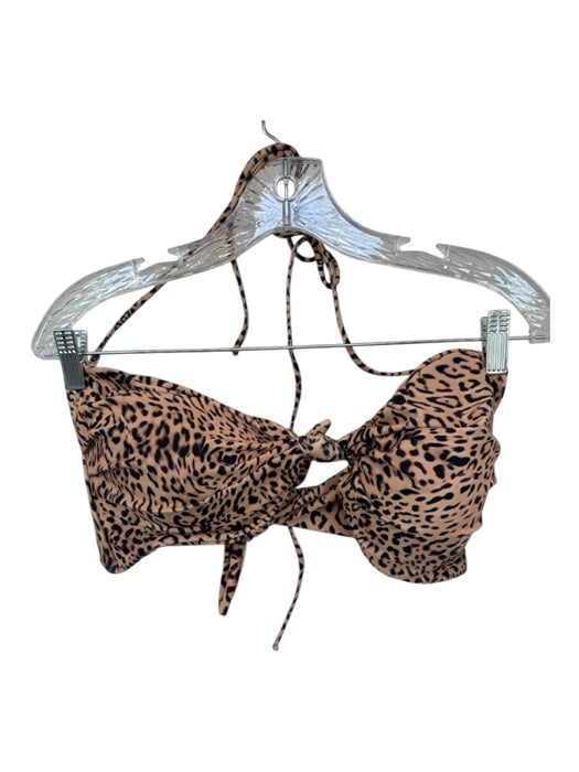 Skatie Brand Size XL Tan & black Recycled Polyester Blend Animal Print Swimsuit Tan & black / XL