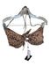 Skatie Brand Size XL Tan & black Recycled Polyester Blend Animal Print Swimsuit Tan & black / XL