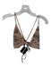 Skatie Brand Size M/L Tan & black Recycled Polyester Blend Animal Print Swimsuit Tan & black / M/L