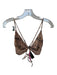 Skatie Brand Size M/L Tan & black Recycled Polyester Blend Animal Print Swimsuit Tan & black / M/L