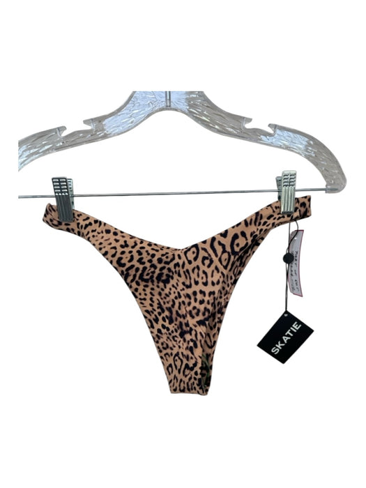Skatie Brand Size M/L Tan & black Recycled Polyester Blend Animal Print Swimsuit Tan & black / M/L