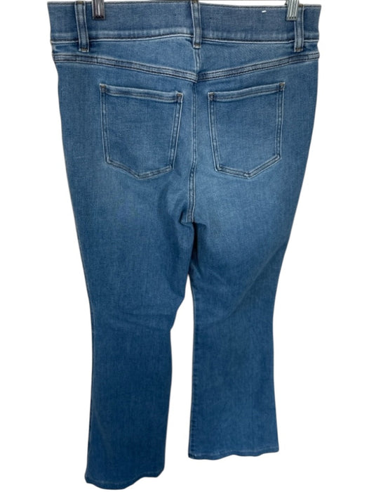 Spanx Size L Light Wash Cotton Blend Waist Band Flare Jeans Light Wash / L