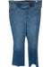 Spanx Size L Light Wash Cotton Blend Waist Band Flare Jeans Light Wash / L