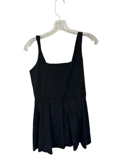 Spanx Size L Black Nylon Blend Sleeveless Mini Athletic Dress Black / L