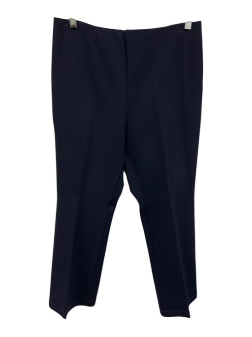 Ann Mashburn Size M Navy Rayon Elastic Waist Crop Trouser Pants Navy / M
