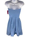 Susan Monaco Size S Sky Blue Nylon Blend Pleated Strapless Mini Dress Sky Blue / S