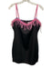 Guizio Size M Black, Pink, Blue Polyester Beaded Fringe Trim Mini Dress Black, Pink, Blue / M