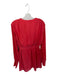 NBD Size Est Small Red Polyester Blend Long Sleeve Side Zip Blouson Mini Dress Red / Est Small