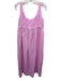 Pomander Place Size XS Pink Linen Drawstring Rope Maxi Dress Pink / XS