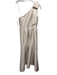Alfred Sung Size 4 Champagne Gold Polyester Satin One Shoulder Bow column Gown Champagne Gold / 4
