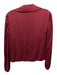 Jonathan Simkhai Size XS Red Cupro Satin Surplice Long Sleeve Twist Front Top Red / XS