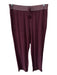 St. John Sport Size L/M Burgundy Red Viscose & Lyocell Jogger Pant Set Burgundy Red / L/M