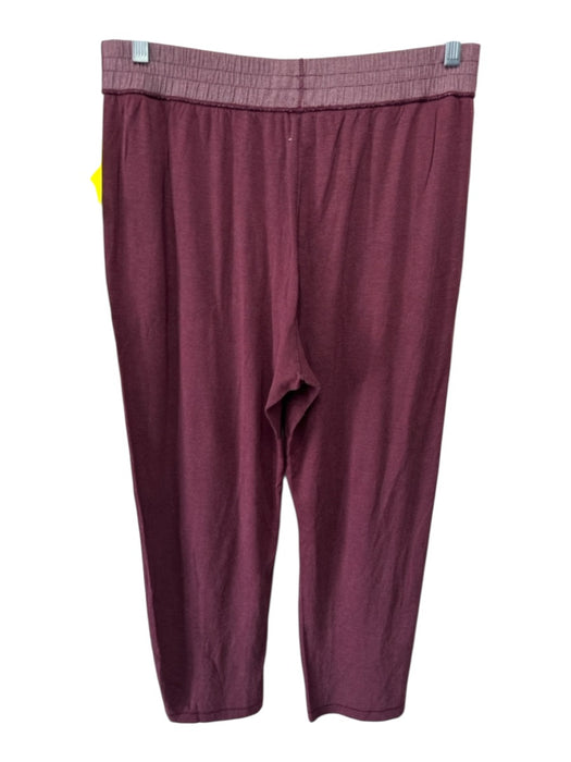 St. John Sport Size L/M Burgundy Red Viscose & Lyocell Jogger Pant Set Burgundy Red / L/M