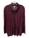 St. John Sport Size L/M Burgundy Red Viscose & Lyocell Jogger Pant Set Burgundy Red / L/M