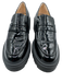Stuart Weitzman Shoe Size 7.5 Black Synthetic Leather Patent Penny Loafers Black / 7.5