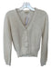 Bellerose Size 0 Cream Wool Long Sleeve Loose Knit Cardigan Sweater Cream / 0