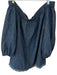 Trina Turk Size XL Blue Lyocell Denim Off Shoulder Top Blue / XL