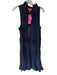 Lily Pulitzer Size XL Navy Cotton Tassle Ties Maxi Dress Navy / XL