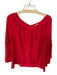 Trina By Trina Turk Size XL Red Cotton & Rayon Lace Cut Out boat neck Top Red / XL