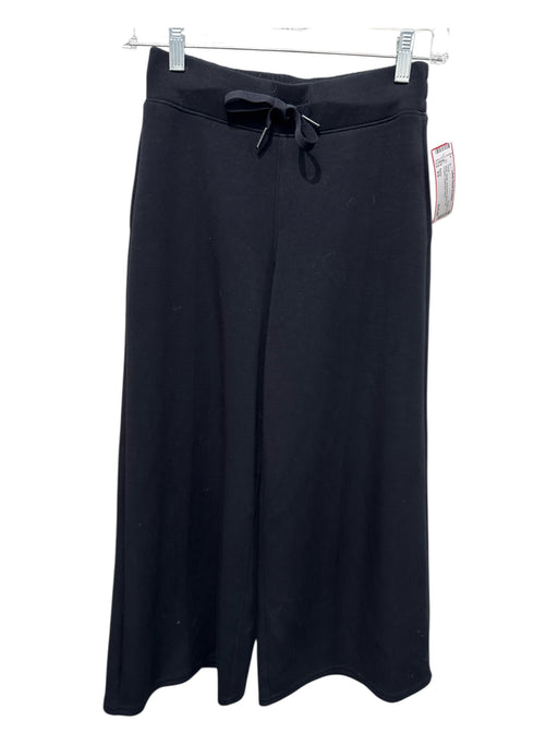 Spanx Size XS Black Modal Drawstring Wide Leg Cropped Pants Black / XS