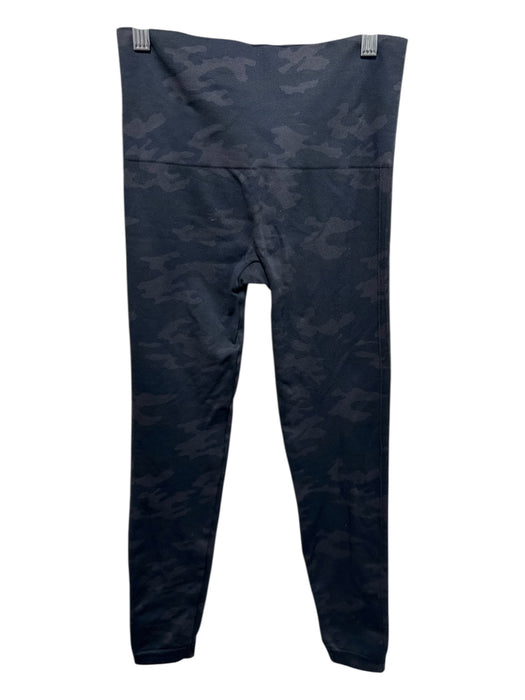 Spanx Size S Black & Gray Print Nylon Camo Leggings Black & Gray Print / S