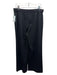 Theory Size 12 Black Nylon Blend High Rise Textured Elastic Waist Wide Leg Pants Black / 12
