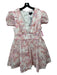 Bardot Size XXL White, Pink, Orange Polyester Cap Sleeve Floral Eyelet Dress White, Pink, Orange / XXL