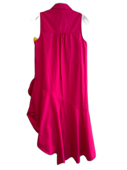 Maeve Size S Pink 100% Cotton Sleeveless solid color High Low Button Down Dress Pink / S