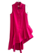 Maeve Size S Pink 100% Cotton Sleeveless solid color High Low Button Down Dress Pink / S