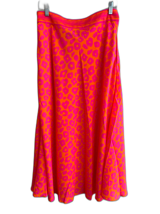 Gretchen Scott Size S Pink & Orange Polyester Side Zip Animal Print Skirt Pink & Orange / S