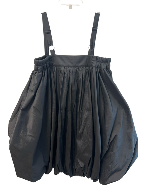 Bloni Size M Black Polyester Bubble Hem Adjustable Strap Sleeveless Sack Dress Black / M