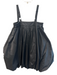 Bloni Size M Black Polyester Bubble Hem Adjustable Strap Sleeveless Sack Dress Black / M
