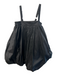 Bloni Size M Black Polyester Bubble Hem Adjustable Strap Sleeveless Sack Dress Black / M
