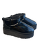 Ugg Shoe Size 8 Black Manmade Material Round Toe Fur Lined Ankle Platform Boots Black / 8