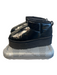 Ugg Shoe Size 8 Black Manmade Material Round Toe Fur Lined Ankle Platform Boots Black / 8