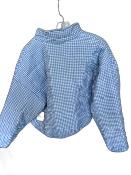 Altar'd State Size S Blue & White Polyester Checkered Jacket Blue & White / S