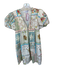 Hunter Bell Size XS White & Multi Cotton Short Balloon Sleeve Botanical Dress White & Multi / XS