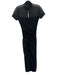 Amanda Uprichard Size Small Black Polyester Blend Short Sleeve Mock Neck Dress Black / Small