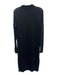 Rag & Bone Size XS Black Long Sleeve Mock Neck Ribbed Side Slit Dress Black / XS