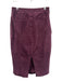 Retrofete Size Small Purple Goat Suede Side Zip Paneled silver hardware Skirt Purple / Small