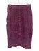 Retrofete Size Small Purple Goat Suede Side Zip Paneled silver hardware Skirt Purple / Small