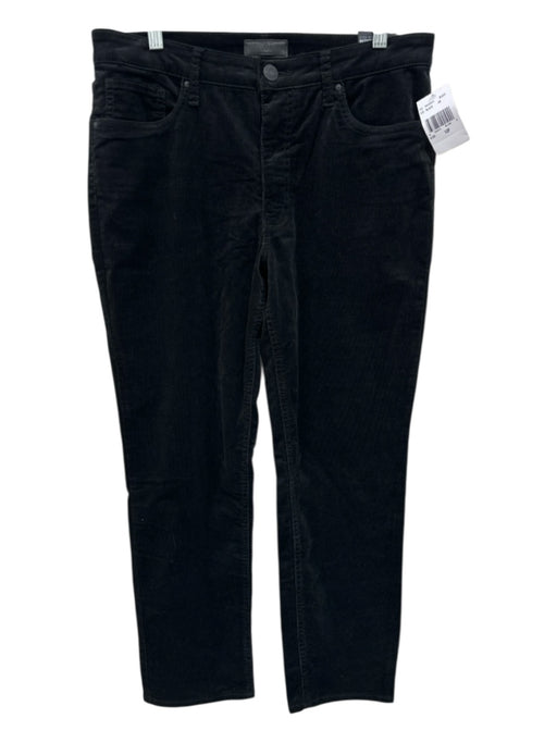 KUT Size 10 Black Cotton Zip Fly Mid Rise Straight Courduroy Jeans Black / 10