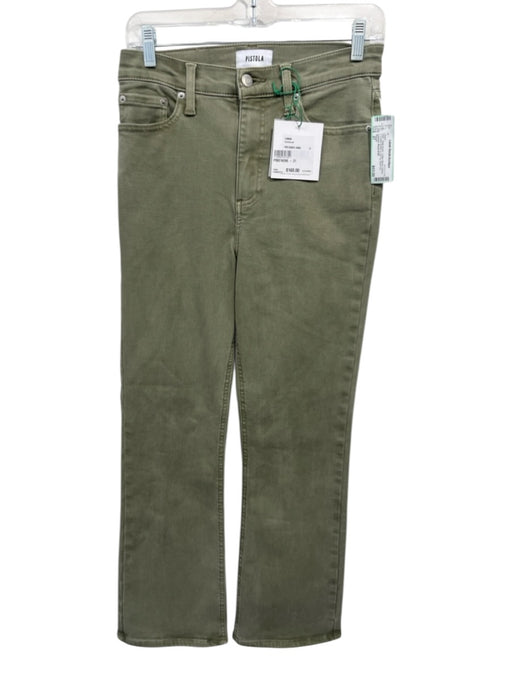 Pistola Size 27 Sage green Cotton Blend Denim 5 Pocket Button & Zip Fly Jeans Sage green / 27