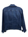 J. McLaughlin Size S Dark Wash Cotton Blend Denim Gold Tone Buttons Jacket Dark Wash / S