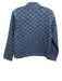 Maison Hotel Size S Medium dark wash Cotton Chambray Quilted Button Front Jacket Medium dark wash / S