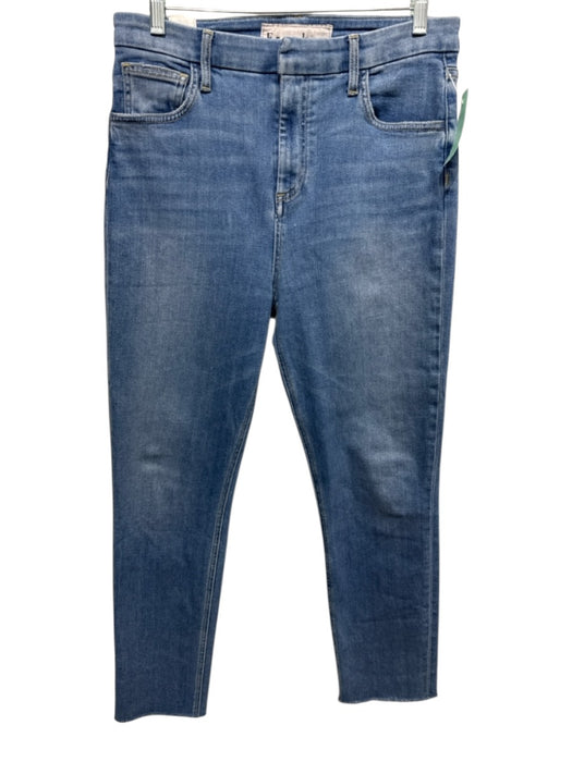 Frank & Eileen Size 29 Medium light wash Cotton Blend Denim Raw Hem Slim Jeans Medium light wash / 29