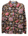 J. McLaughlin Size S Brown & Multi Cotton Blend Floral Long Sleeve Button Up Top Brown & Multi / S