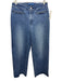 J. McLaughlin Size 4 Medium Wash Cotton Blend Denim slit pockets Wide Leg Jeans Medium Wash / 4